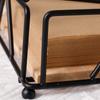 New Wood Base Iron Napkin Holder Modern Style Stable Countertop Napkin Organizer Napkin Organizer Table Decoration