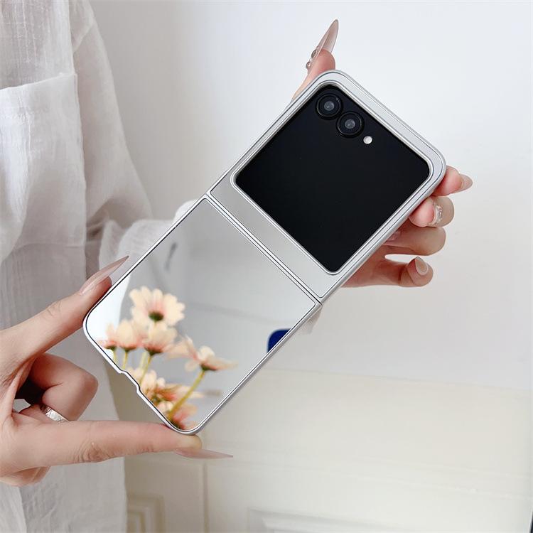 Anwendbar MOTORazr50ultra Spiegel Handyhülle Razr60ultra Klapp-Kosmetikspiegel Schutzhülle Damen