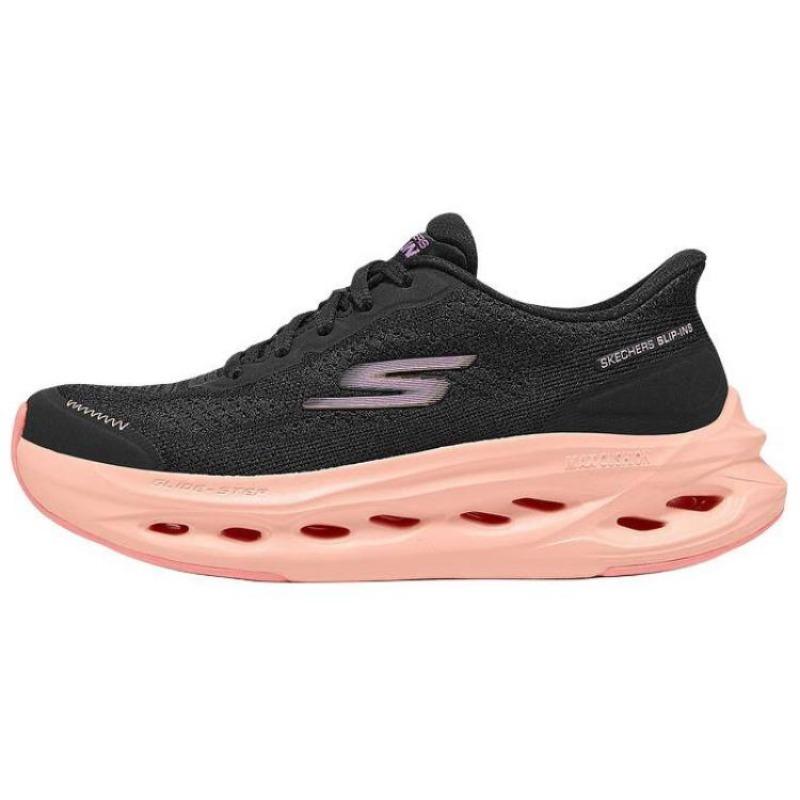 Skechers Slip-ins Women Low Running Shoes Black 129403-BKPR 37