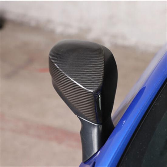 Real Carbon Fiber Car Side Mirror Cover Stick For Subaru BRZ Toyota 86 2013-