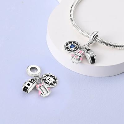 Compass Backpack Camera Charms Plata R Original Beads Fit Originalcharms Bracelet Beads Jewelry Gifts For Women