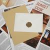 Retro Linen Texture Love Letter Set: Western Style Triangular Envelopes with Specialty Storage