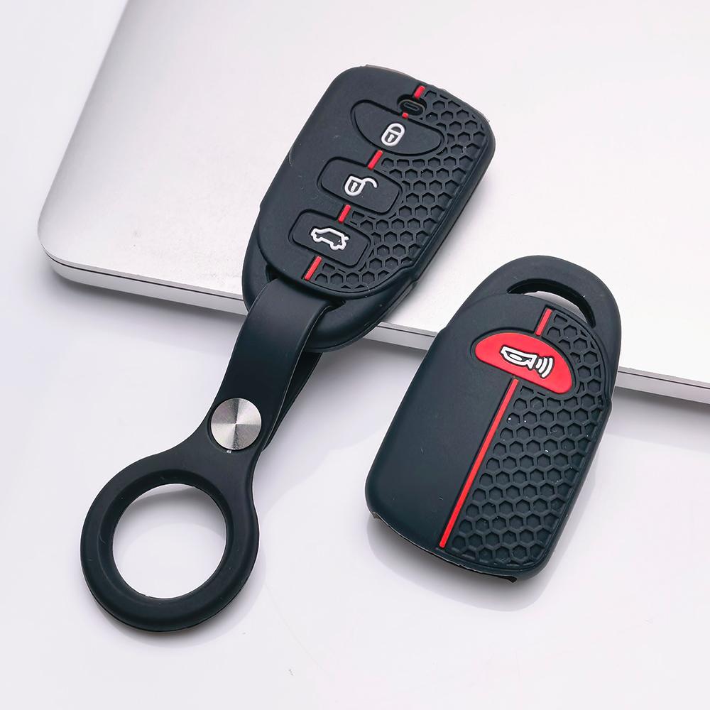 Key Fob Cover for Hyundai Elantra Tucson Models Santa Fe ix35 Protect Your with Keychain Anti-Scratch Surface Shockproof Structure