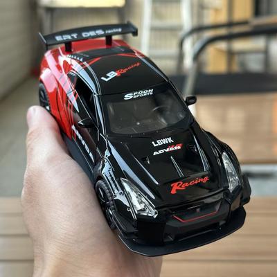 JDM 1:32 Nissan GTR R35 Skyline Ares Alloy Metal Diecast Model Car Home Decoration & Computer Desktop Ornaments Holiday Present