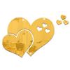 Beautiful 3d Love Heart Mirror Wall Stickers Decal For Stylish Home Decor