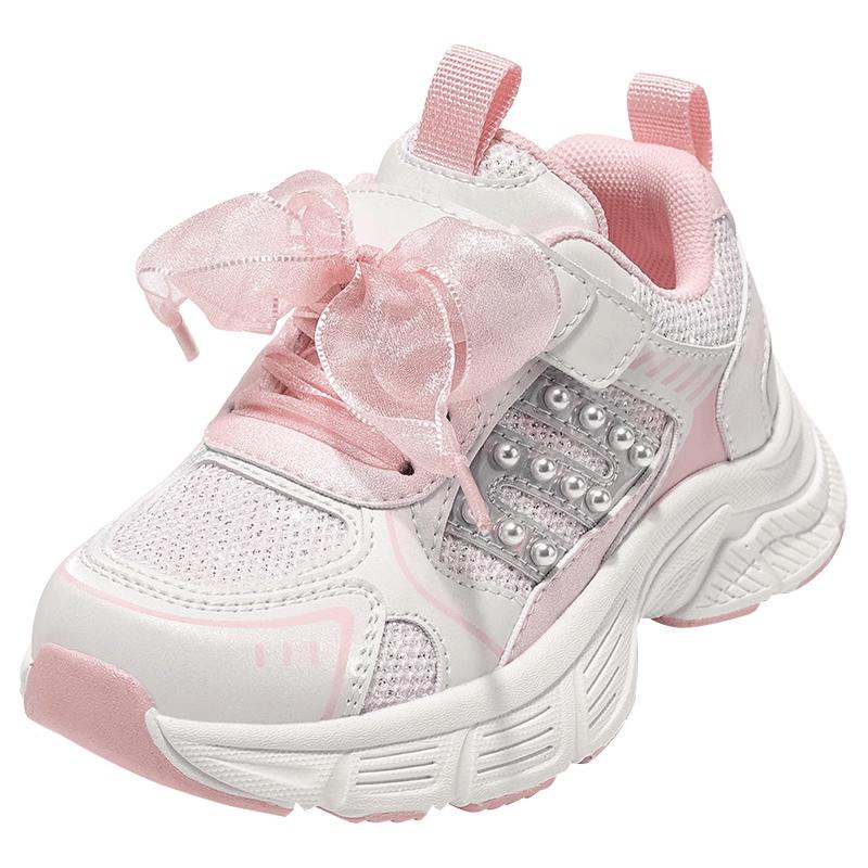 Belle Girls  Bow Ribbon Princess Walker Shoes 30