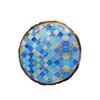 Wooden Cake Stand Rustic Round Cake Holder for Parties Decoration Bark Textured Pizza Cupcake Party with Serve Ware Platter