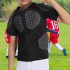 Kids Anti Impact Sports Chest Protective Clothing Breathable Padded Tops Short Sleeve Shirt for Basketball Skidding Football