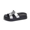 Women's Leather Platform Sandals, 2025 Style, Summer Outdoor Fashion, Versatile, Height-Increasing, 'Stepping On Cloud'.