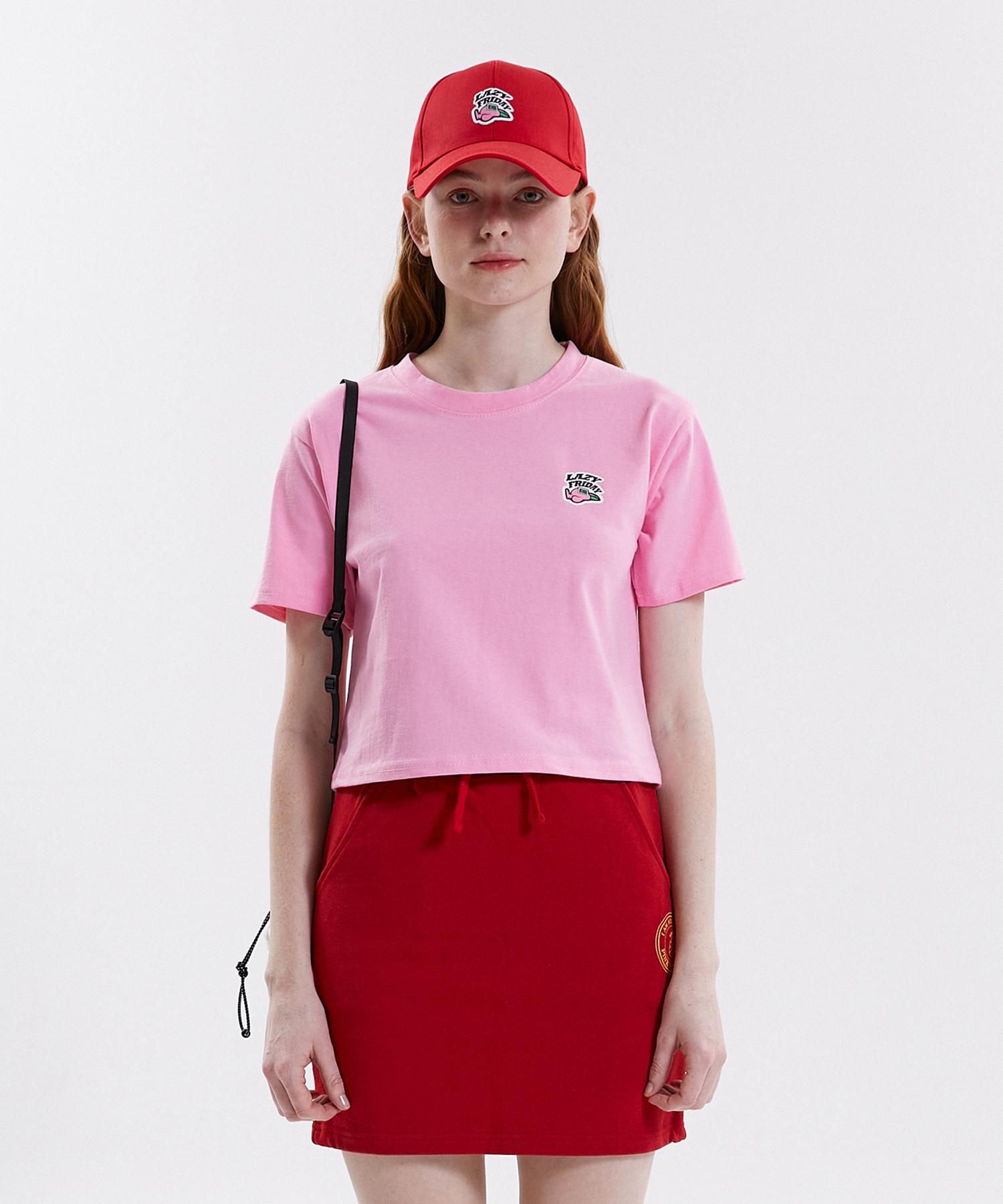 Pink Pineapple L.F Cropped Ts_Pink Pink/Free