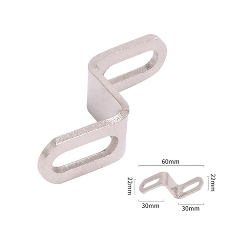 Motorcycle Exhaust Pipe Bracket Z/L-Shaped Stainless Steel Moto Modification Exhausts Pipe Clamps Fixed Bracket Accessory
