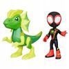 Spidey And The Super Buddy Miles Morales And Electrosaurus Dinosaur Figure Set