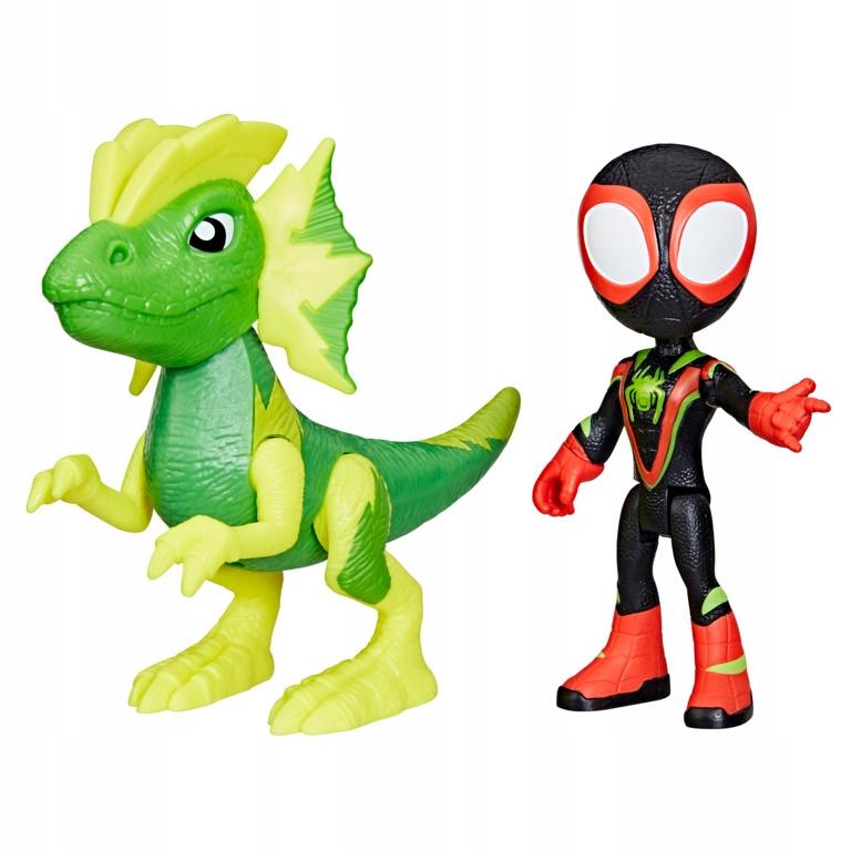 Spidey And The Super Buddy Miles Morales And Electrosaurus Dinosaur Figure Set