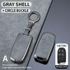 Metal + Leather Car Key Cover Case Fob For Jeep Renegade Compass Grand Cherokee For Chrysler 300C Wrangler Dodge Car Accessaries