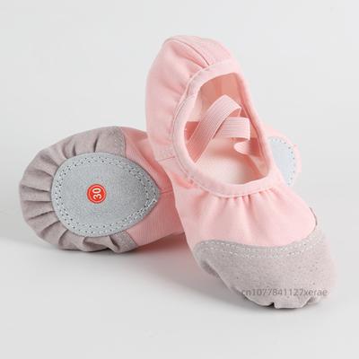 Scarpe da ballo allacciate gratuite, Artigli di gatto a suola morbida per adulti e bambini, Scarpe da balletto Yoga per ragazze per ballare, praticare e modellare