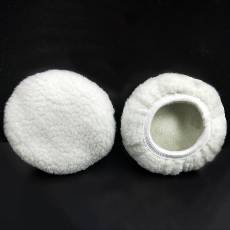 2 Stück 9-10 Zoll Polierhauben aus Kunstwolle, Auto-Wachs-Applikator, Motorhauben-Scheibenwachser, Motorhauben-Pads, Auto-Reinigungsmittel