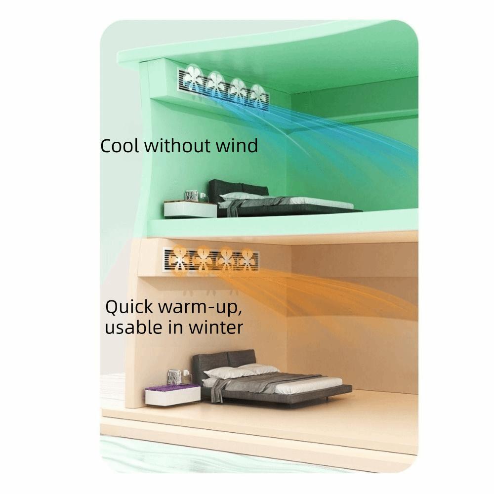 3Pcs Windmill Shaped Air Outlet Guide Fan Anti Direct Blowing Conditioning Guide Fan Study Room