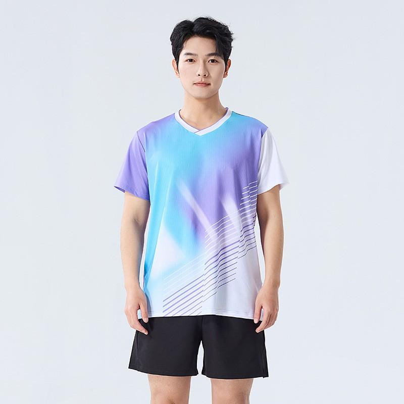 Womens Badminton Sport Set Quick-Dry Short Sleeve Top Skort Pants Training Competition Team Uniform