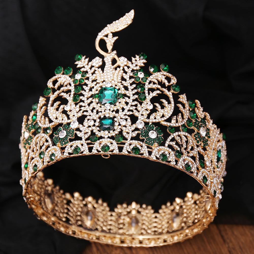 2026 Beauty Pageant Big Crown, Oversized Crown Cross-border Crown Hosting Exaggerated Headgear