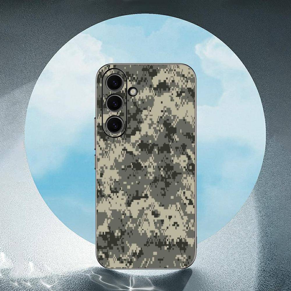 C-Camouflage-E Luxury Black Phone Case For Samsung Galaxy S23 S24 S25 Ultra S22 Plus S21
