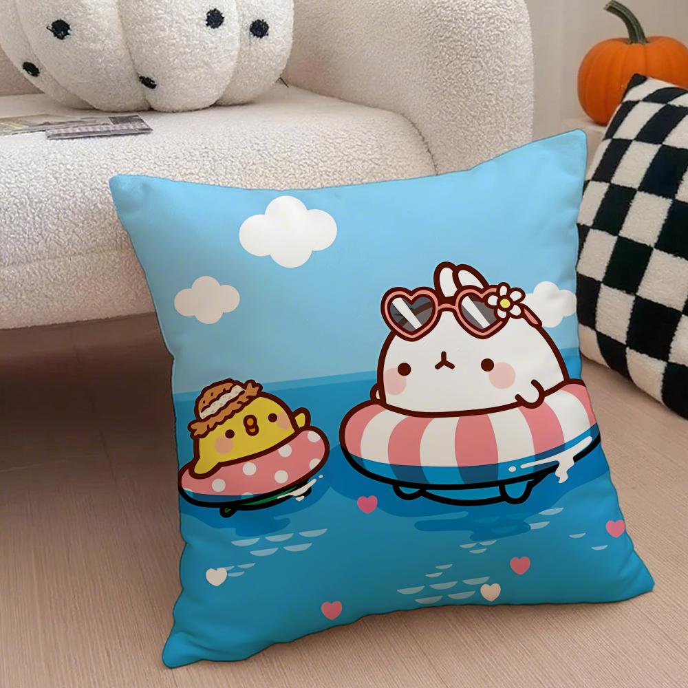 MMolang Cushion Cover Linen Pillow Case Soft Breathable Protective Couch Room Decoration