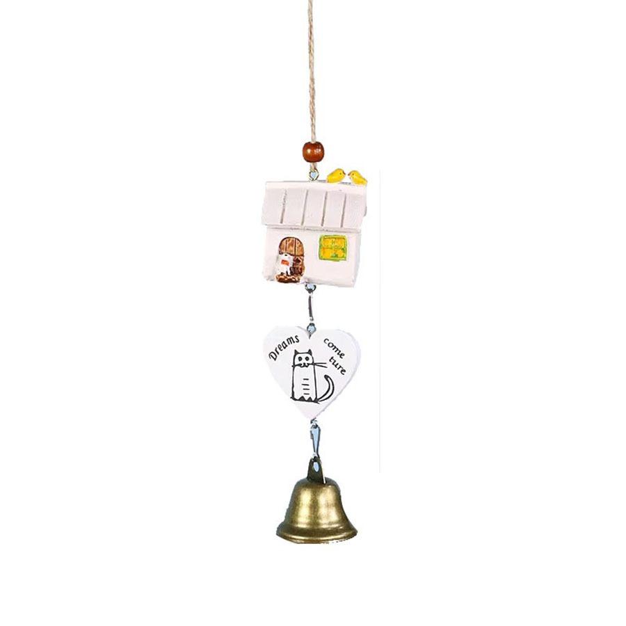 Chinchillas Wind Chimes Hanging Ornaments Small Bells Birthday Girl Gift Bedroom Room Decoration Ceramic Pendant Ornaments