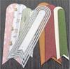 Sada vyřezávacích šablon s vroubkovaným rámečkem Kovové řezací šablony Steh pro přání k narozeninám, záložky, scrapbooking