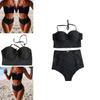 Vintage High Waist Bikini Monokini Swimwear Set For Women With Timeless Elegance