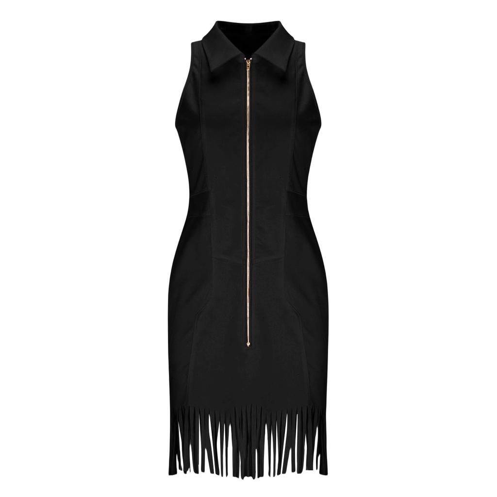 Modisches farbwechselndes Kleid mit ausgestellten Ärmeln für Damen