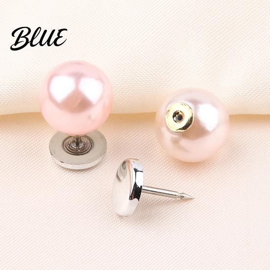 Anti-exposure Buttons for Women 5Pcs Fake Pearl Clothing Removable Decorative Brooch Pins No No-sew Shirt Sew Safety Pins Neckline Embellishment,