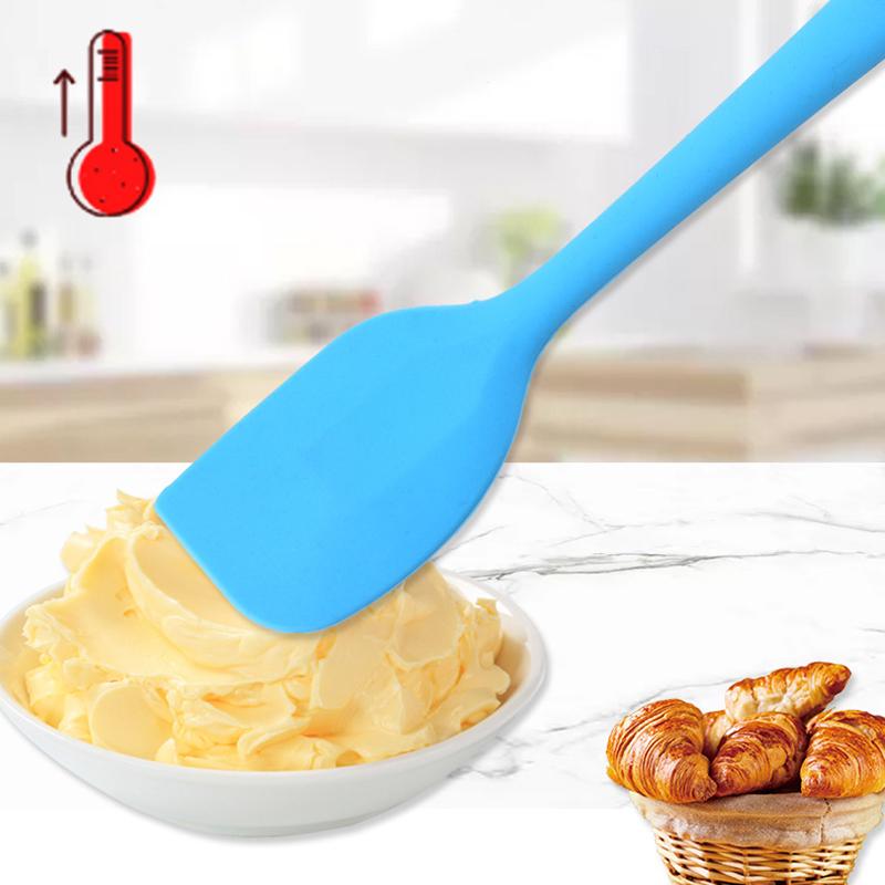 1pcs Silicon Cake Cream Butter Spatula Kitchen Mixing Cream Scraper Heat Resistant Cookie Pastry Scraper Kitchen Utensil