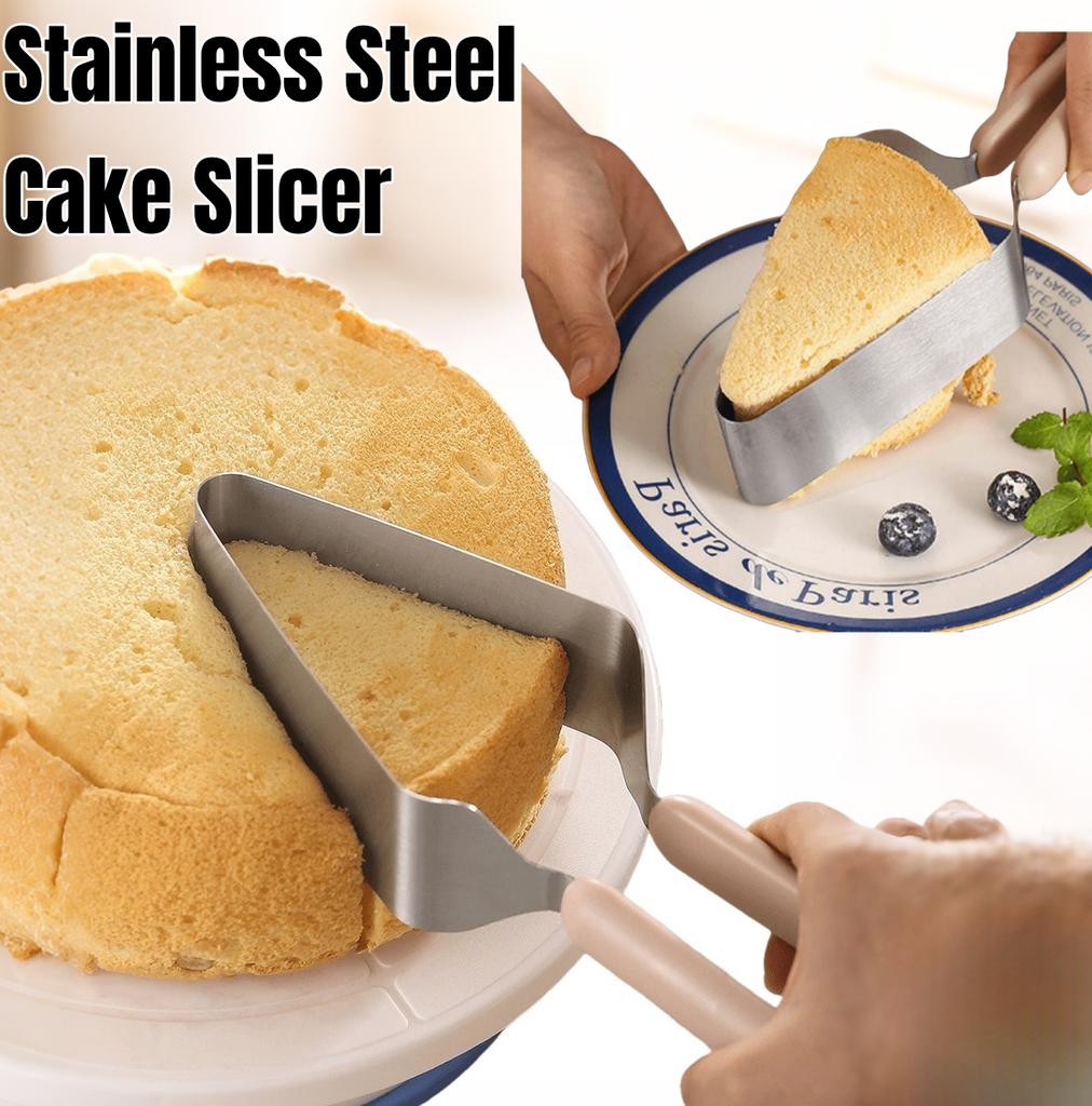 1/2 st Rostfritt Stål Tårtskärare Professionell Pajserverare & Ostskärare Hållbar Tårtdelare för Fest Kök Bakverktyg