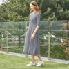 Lipbbam Creora Sienna 3 4 Sleeve Long Dress Ldm44co01