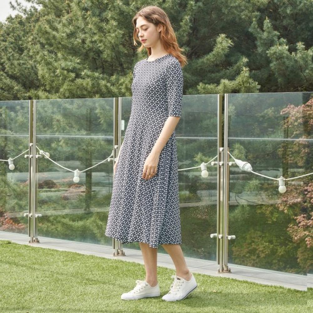 Lipbbam Creora Sienna 3 4 Sleeve Long Dress Ldm44co01