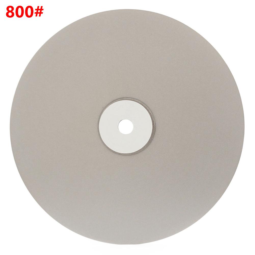 8 Inchs/200mm Emery Coated Lapping Disc Grit 60-3000 1/2" Hole Flat Lap Wheel Abrasive Grinding Disc For Gemstone/Jewelry/Rock