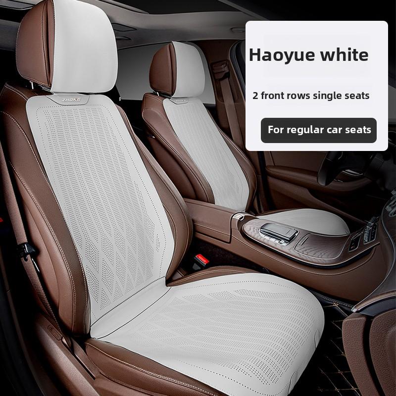 

Универсальная чехол-накидка на сиденье автомобиля из кожи Наппа для всех сезонов, дышащая, противоскользящая, защитные подушки, роскошный чехол на сиденье автомобиля