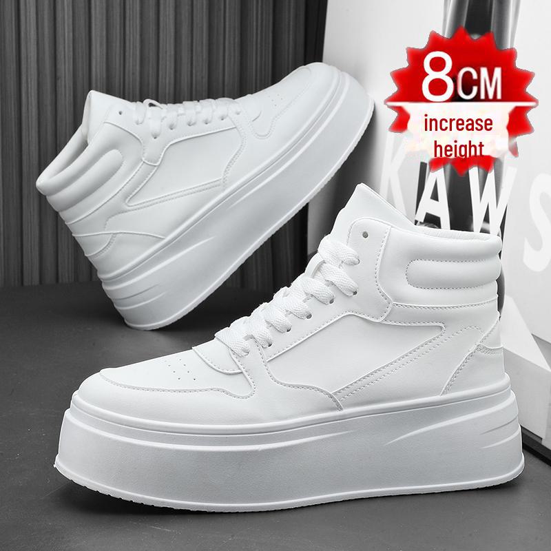 Unsichtbare, höhenverstärkende Herren-Sneaker: 12 cm High-Top, 10 cm lässiges Canvas, trendige Schuhe mit dicker Sohle, COS.