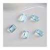 1 Pair 3D Rhinestone Nail Art Charm Light Sea Blue Geometric Faux Crystal Nail Design Jewelry DIY Crafts Nail Decoration