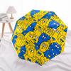 1pc Illustration Art Automatic Open/close Umbrella, 8-Rib Sturdy Structure, Auto Folding/Opening, Portable Travel Umbrella for Women,205