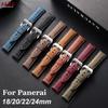 Echtes Leder Uhrenarmband für Panerai Handgelenkgürtel Vintage Mattes Rindsleder Armband Herren Sport Armband Uhrenarmband 18mm 20mm 22mm 24mm