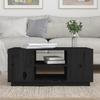 814403 vidaXL Table basse Noir 90x49x40,5 cm Bois massif de pin