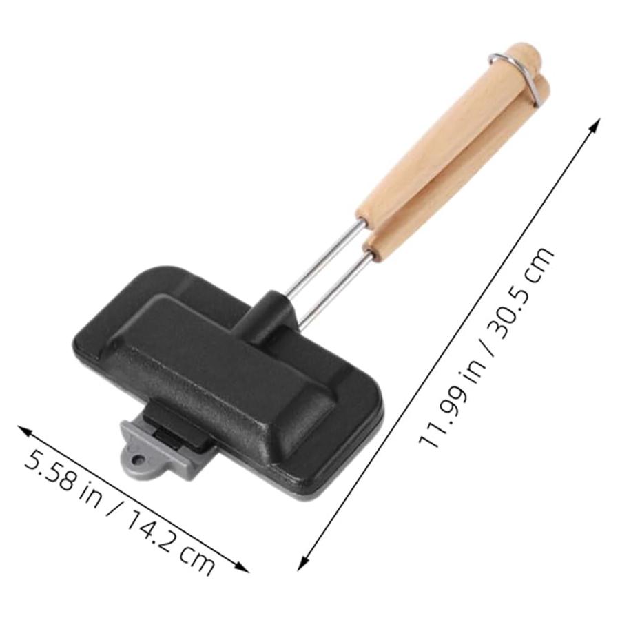 Sandwich Maker Pan Double-Sided Sandwich Baking Pan Grilled Cheese Maker Nonstick Sandwich Maker Flip Grill Pan for Breakfast