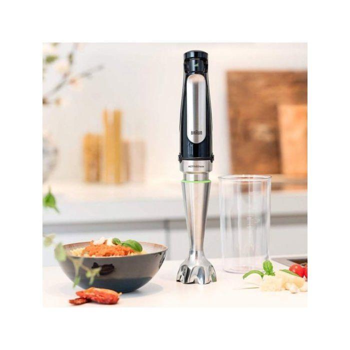 Mixeur plongeant - braun - mq 7000x - 0,6 l - 850w - noir