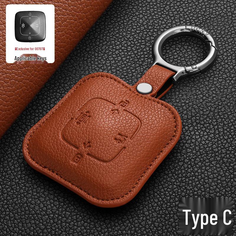 Zeekr Key Case Compatible with 25 Models: 007GT, 7X, 001, 007, MIX, and 009 - Simple Buckle Design