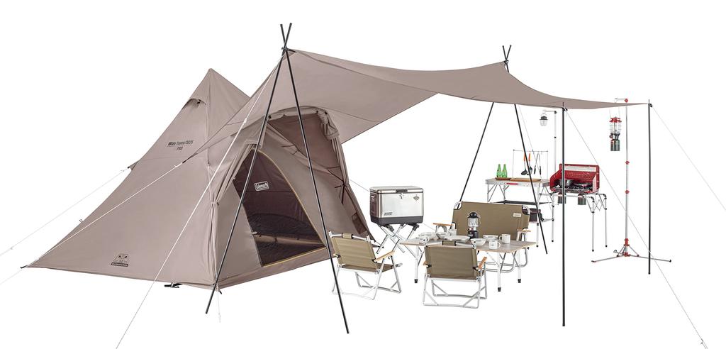 Coleman Tent Wide One Pole for 4 People 2185613 Teepee/3025 (Greige)