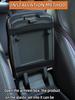 1 Car Armrest Pad with Artificial Diamond Blingbling Metal Crown Artificial Sheepskin Embroidered Waterproof Comfort Car Supplie