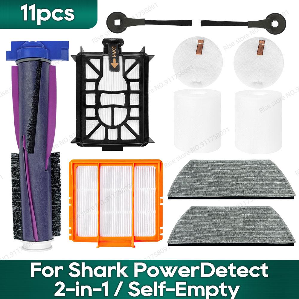 Compatible for Shark PowerDetect 2-in-1 (RV2820YE, RV2820ZE) / Self-Empty (RV2820AE) Accessories Main Brush Filter Mop Pad
