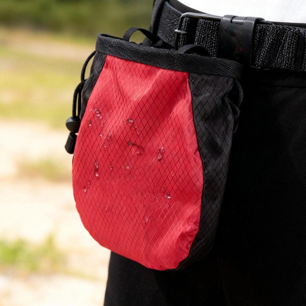 Chalk Bag For Rock Climbing Lightweight Leakproof Adjustable Pouch Drawstring Chalk Belt Pouch For Climber Beginner Athlete