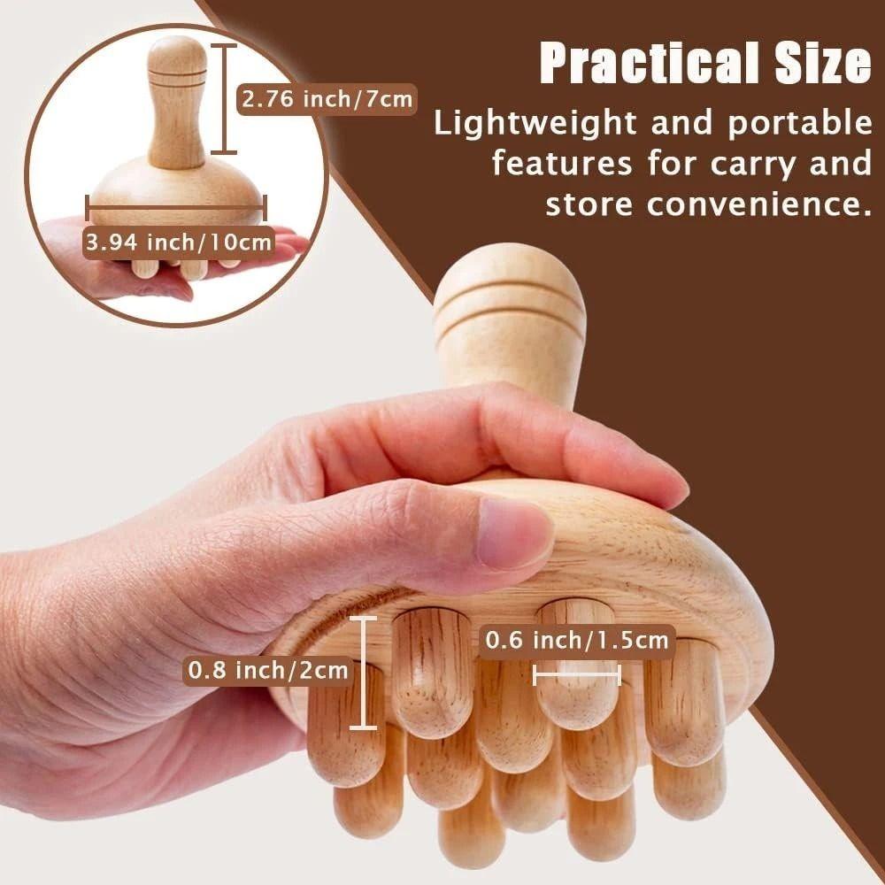 Wooden Foot Sole Massager Muscle Relaxation Acupoint Ball Portable Foot And Leg Massager  Foot Care
