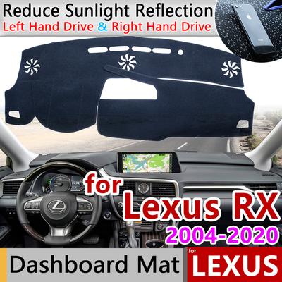 Para Lexus RX 2004~ RX300 RX330 RX350 RX270 RX200t RX450h 350 Alfombrilla Antideslizante Cubierta del Tablero Almohadilla Parasol Dashmat Accesorios